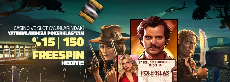 Pokerklas Casino 15 – 150 Free Spin Bonusu
