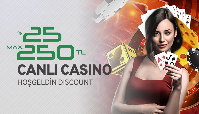 Klasbahis Canlı Casino İlk Yatırıma 25 Discount Bonusu
