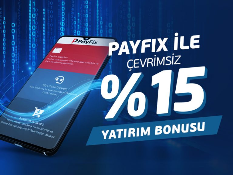 Betvole 15 Çevrimsiz Payfix Havale Yatırım Bonusu