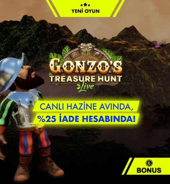 Anadolu Casino Gonzo’s Treasure Hunt Oyununda 25 İade