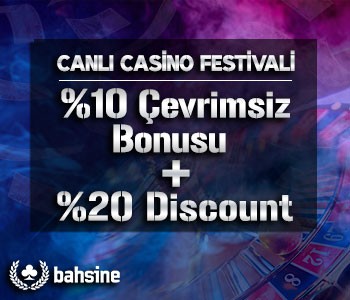 Bahsine Hafta Sonu 30’a Varan Canlı Casino Bonusu