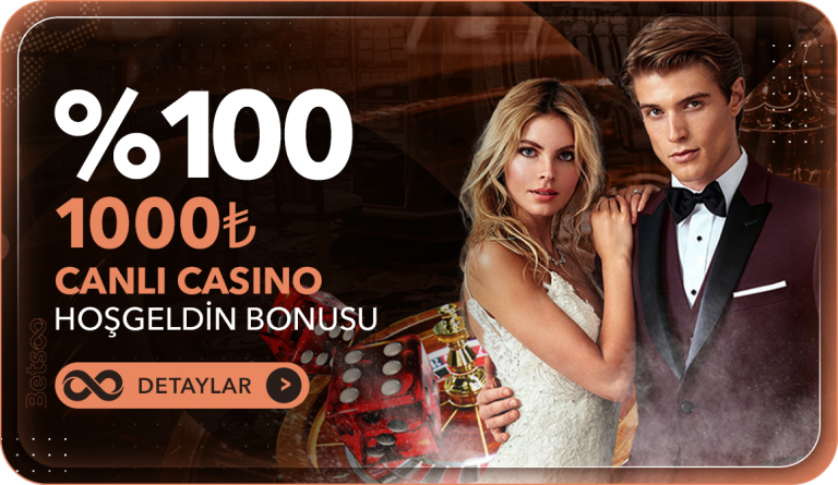 Betsoo 100 Canlı Casino Hoş Geldin Bonusu
