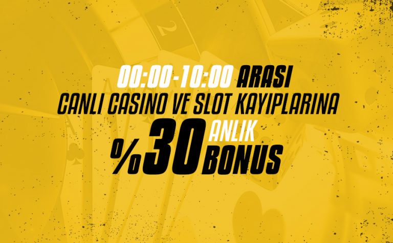Kolaybet 30 Happy Hour Slot – Canlı Casino Kayıp Bonusu