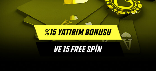 Paribahis 15 Yatırım Bonusu + 15 Free Spin