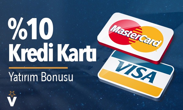 Vegabet 10 Kredi Kartı Yatırım Bonusu