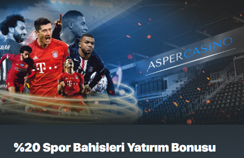 Asper Casino 20 Spor Bahisleri Yatırım Bonusu