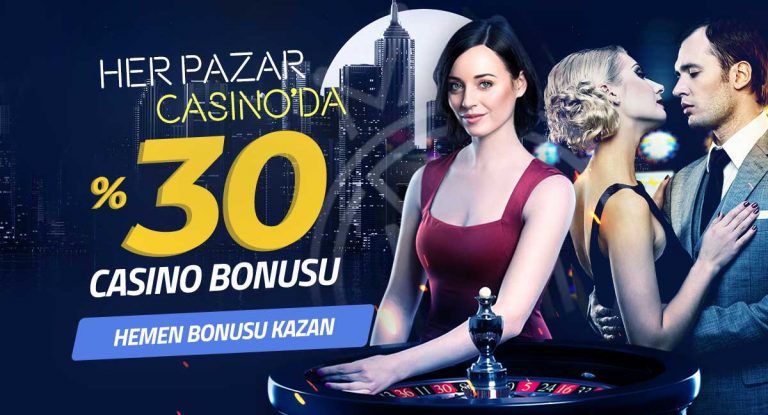Casinomavi Her Pazar 30 Casino Bonusu