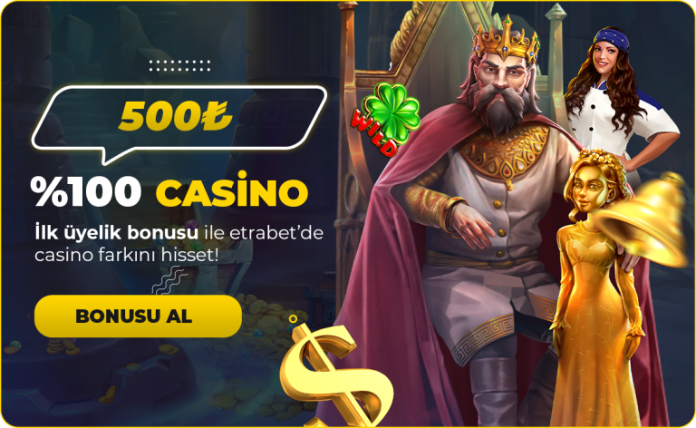 Etrabet 100 Casino Hoş Geldin Bonusu