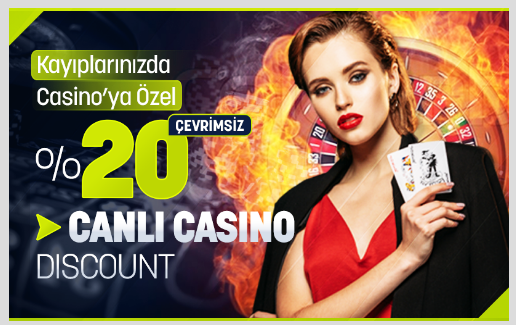 Noktabet 20 Canlı Casino Discount Bonusu