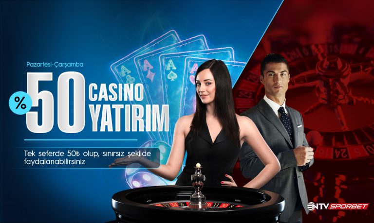 Ntvsporbet 50 Çevrimsiz Casino Yatırım Bonusu