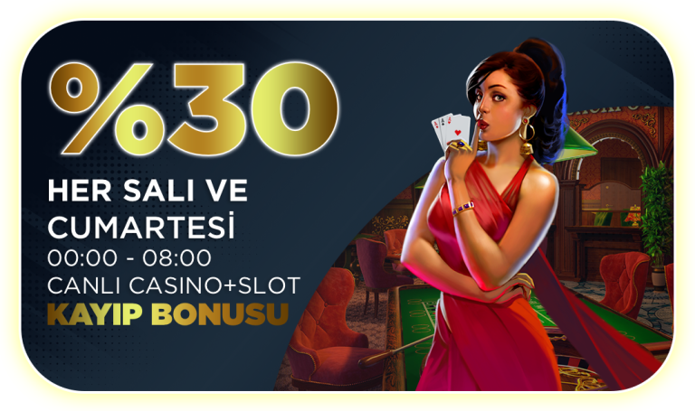 Oynabil 30 Canlı Casino ve Slot Kayıp Bonusu