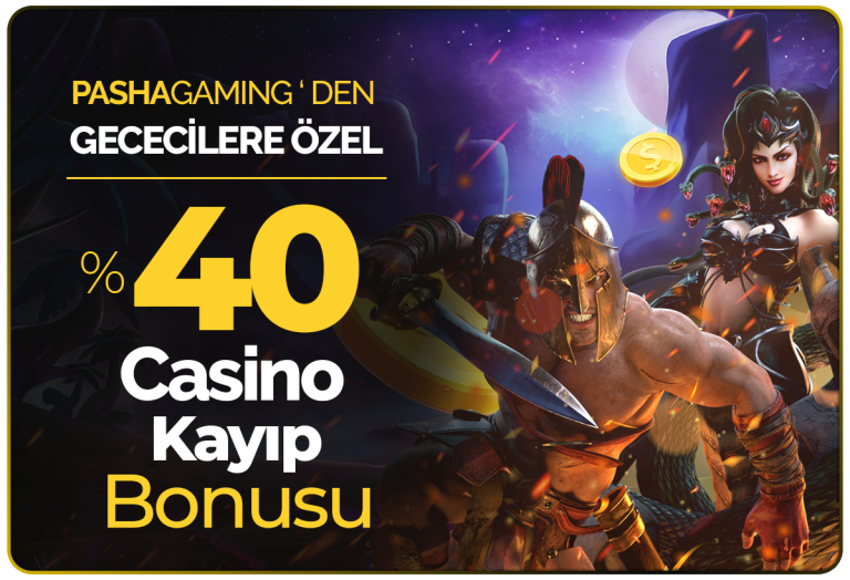 Pashagaming 40 Casino Kayıp Bonusu