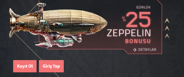 Pusulabet Günlük 25 Zeppelin Bonusu