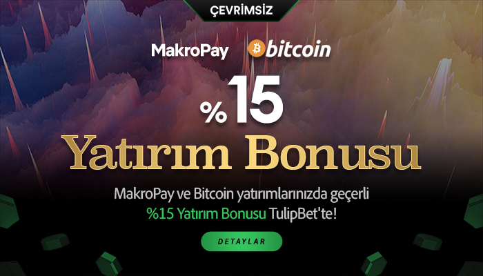 Tulipbet 15 Bitcoin Yatırım Bonusu