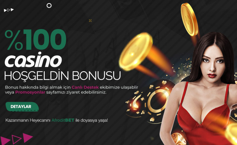 Afroditbet 100 Casino Hoşgeldin Bonusu