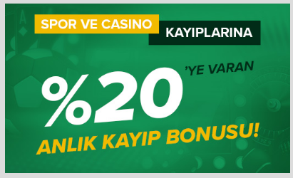 Markaj 20 Spor ve Casino Kayıp Bonusu