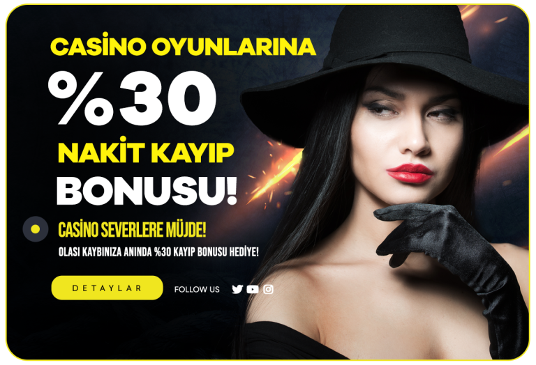 Royalbet 30’a Varan Casino Kayıp Bonusu