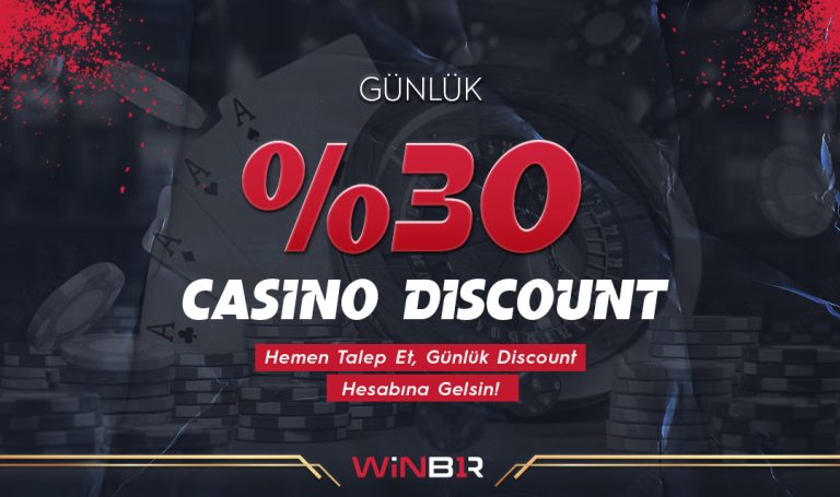 Winbir 30 Günlük Casino Discount Bonusu